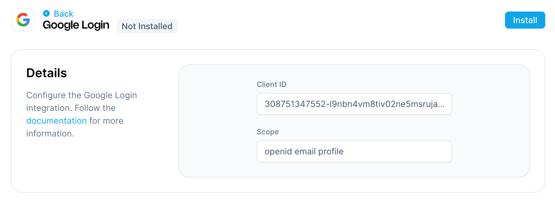 Google Login