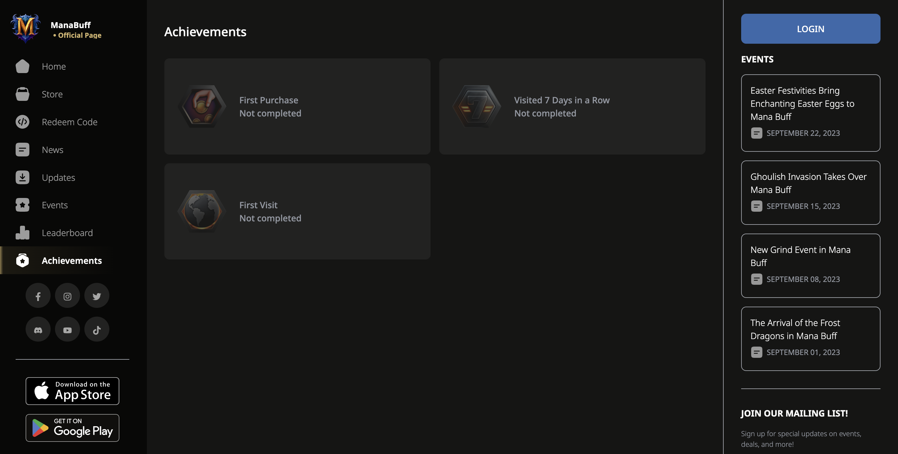 Achievements